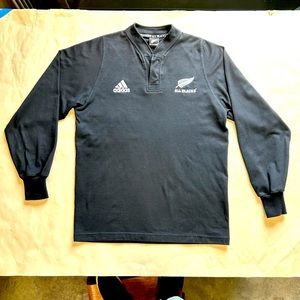 Adidas All Black New Zealand replica rugby jersey, lightly worn, EUC